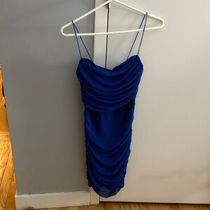 Princess Polly Royal Blue Draped Mini Dress